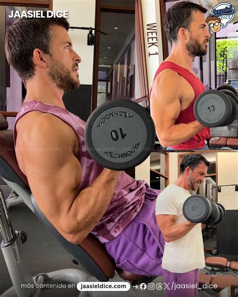 Jonathan Bailey entrenando en el gym para la película de "Jurassic