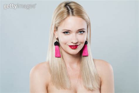 Celebrity blonde model woman portrait. Facial treatment, cosmetology ...