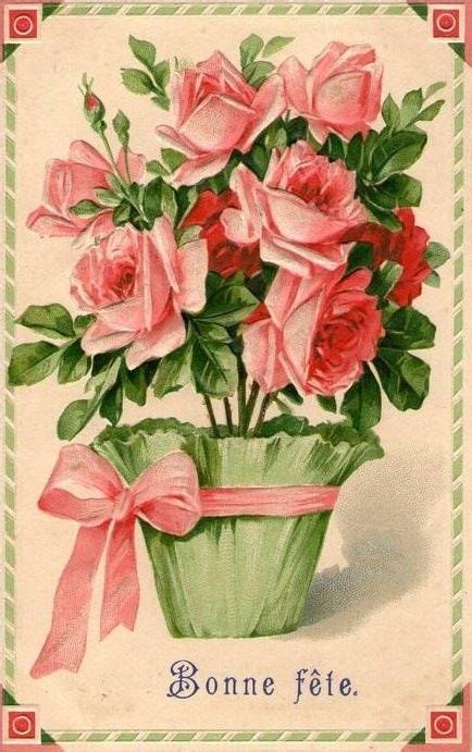 #69 - 2 - Anneta2012 | Fleurs anciennes, Carte postale, Bonne fête