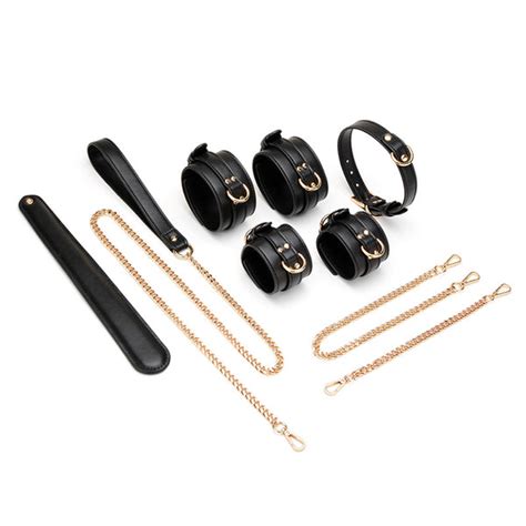 power play bdsm vegan leather set ozgaga