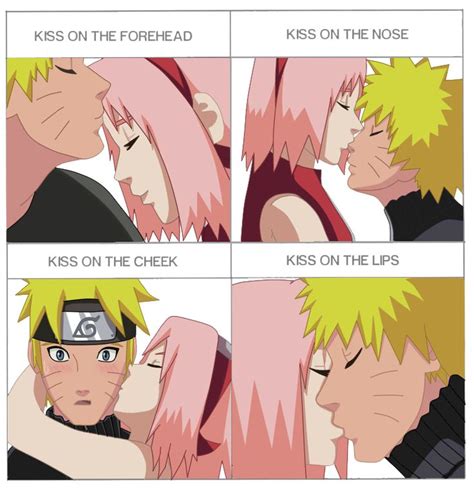 Narusaku: Kiss Meme by MissxKyle | สาวอนิเมะ, นารูโตะ, ซากุระ