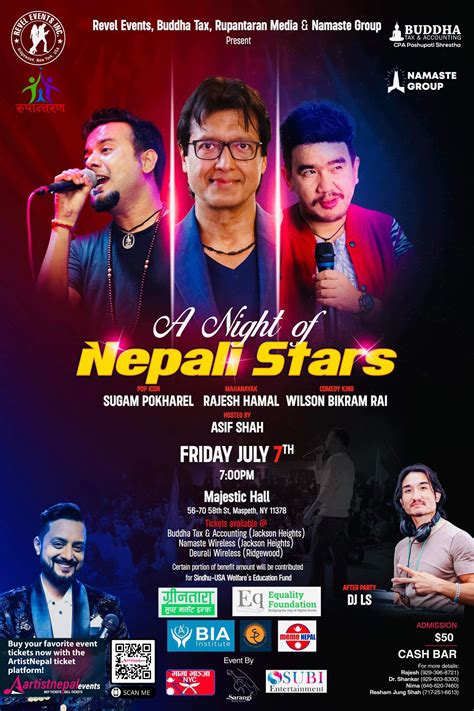 A Night of NEPALI STAR’S With SUGAM POKHAREL,RAJESH HAMAL & WILSON
