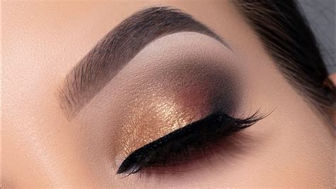 gold smokey eyeshadow tutorial