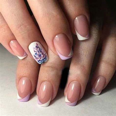 красивый французский маникюр на короткие ногти - uniformcustomize
