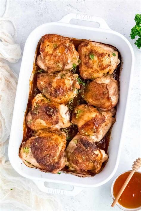 Honey Garlic Chicken Thighs | Wholefully