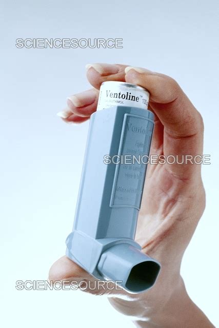 asthma inhaler stock image science source images