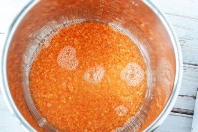 how long to cook red lentils in instant pot