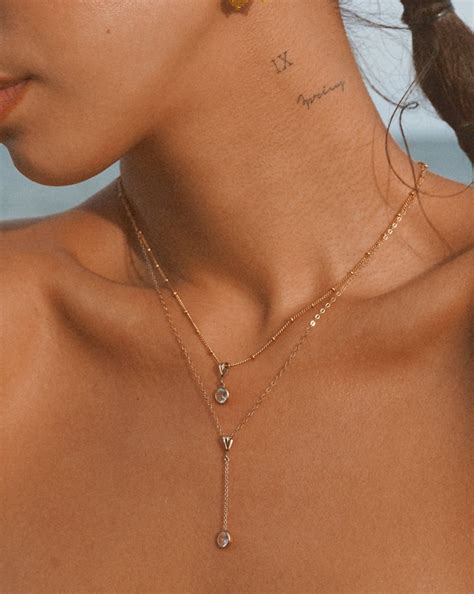 ZIRCONIA DROP NECKLACE – DE.FINE Collection Jewelry