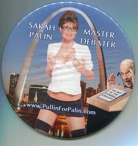 Sarah Palin Pin Master Debater 6 Inch Dia - Etsy