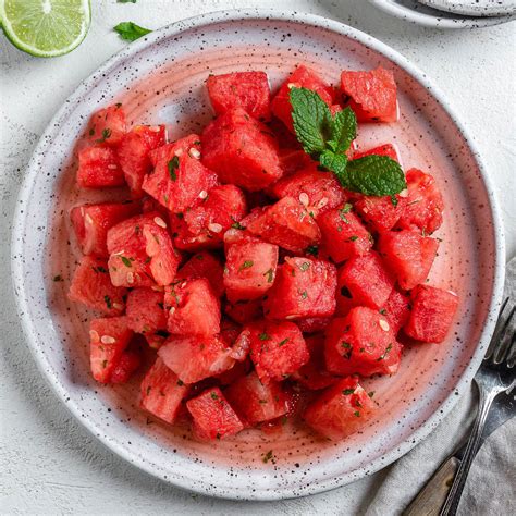 watermelon mint salad endless variations food sharing vegan