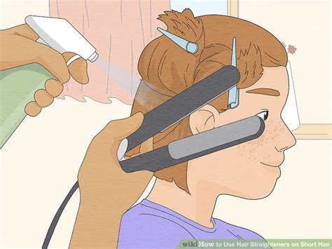 how to use straightener on hair
