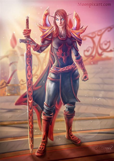blood elf paladin moonpix art  artstation  httpswwwartstation