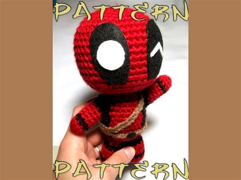 Deadpool Crochet Pattern Marvel Amigurumi Crochet Pattern Superhero Crochet - Etsy