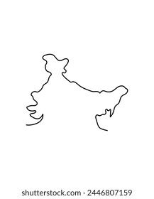 india map  art vector  stock vector royalty