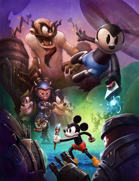 Disney Epic Mickey 2: The Power of Two Concept Art by Shawn Melchor ...