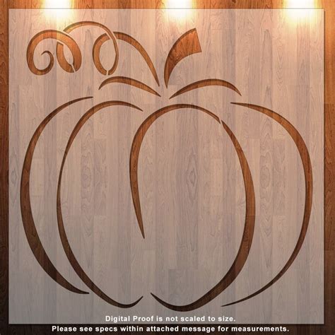 Pumpkin, Season, Fall, Autumn Clear Stencil, Durable, Reusable .007 Mil - Etsy