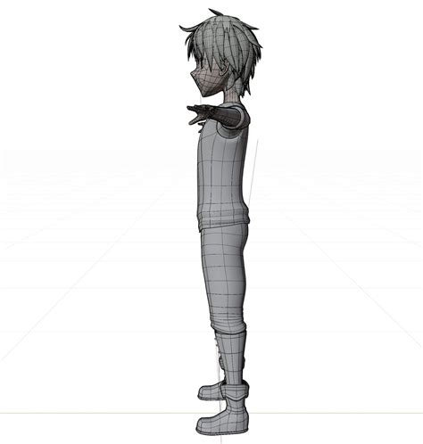 Anime Boy Character - 3D Model by RYANMAICOL