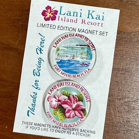 Limited Edition Lani Kai Glass Magnets (1-inch) - Lani Kai Island Resort