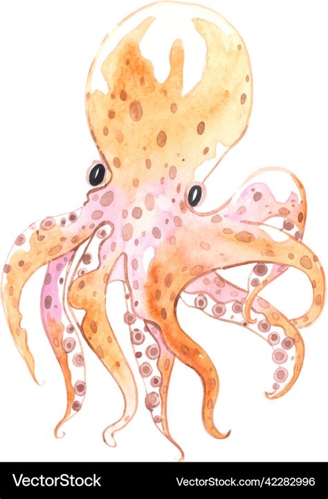 Watercolor Octopus Painting