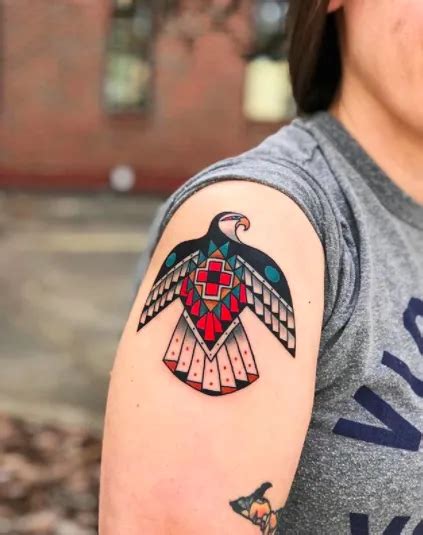 Traditional Thunderbird Tattoo | Native american tattoos, American ...