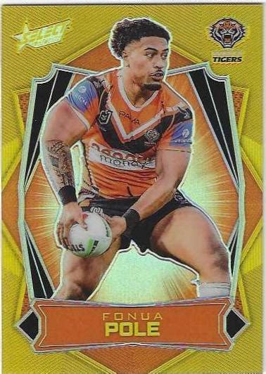 select nrl luminous  fonua pole wests tigers apt collectables