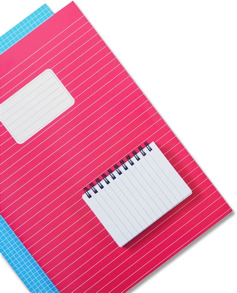 Download Pink Striped Notebookand Notepad | Wallpapers.com