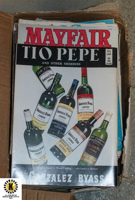 HUGE BOX OF VINTAGE MAYFAIR MAGAZINES