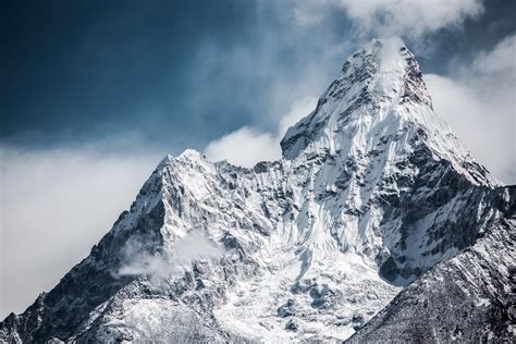 Everest Base Camp under snow in Nepal image - Free stock photo - Public ...