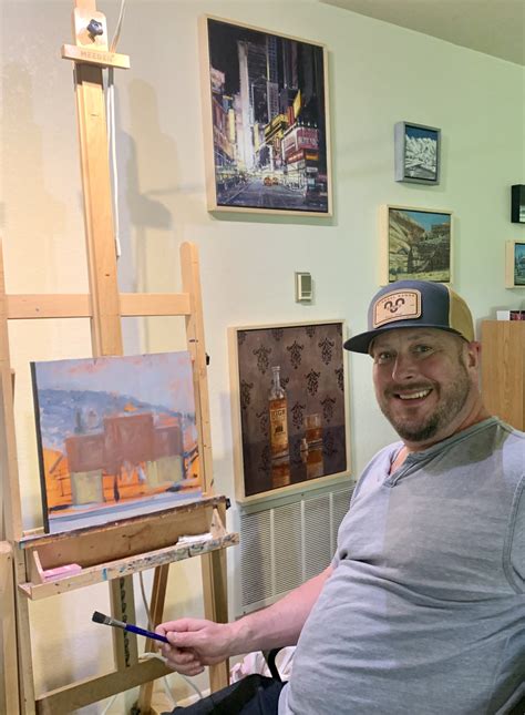 aaron memmott  palette  easel  installation gallery mar