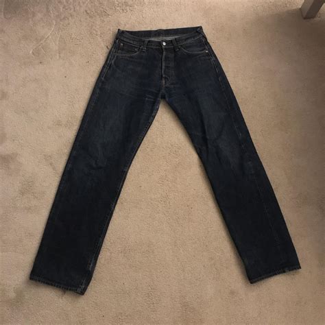 Yellow evisu jeans Don’t know what size is but i’d... - Depop
