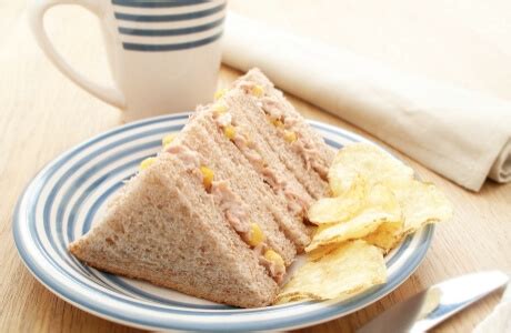 Tuna mayo and sweetcorn sandwich Recipe, Calories & Nutrition Facts