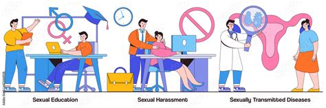 sexual harassment  sexually transmitted diseases concept  tiny