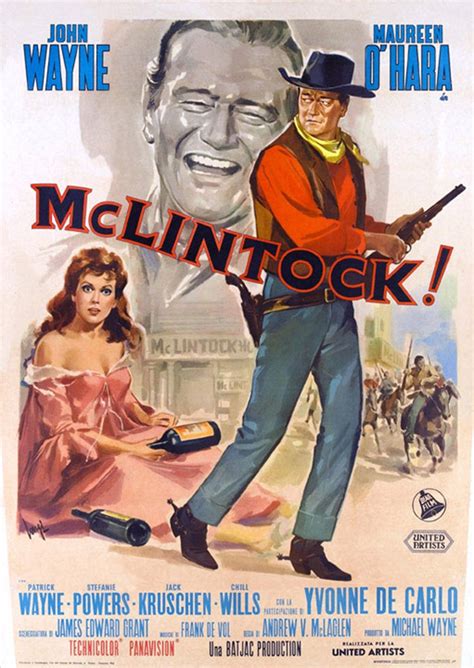 McLintock 1963 John Wayne movie poster reprint 19x12.5 | Etsy