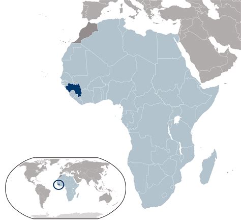 map of guinea in africa