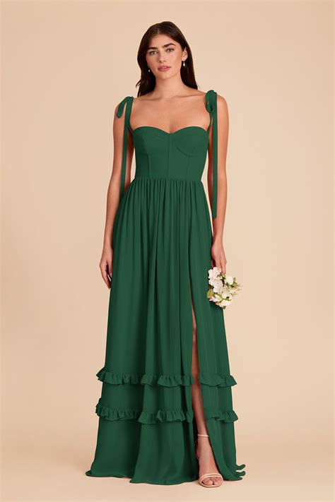 forest green bridesmaid dresses 9