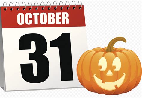 october calendar halloween pumpkin illustration citypng