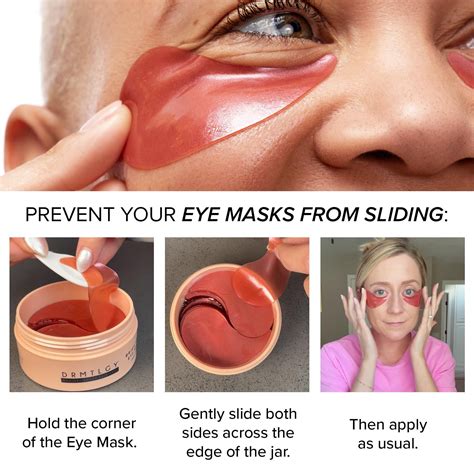 DRMTLGY Brightening Eye Masks - Caffeine Eye Masks for Dark Circles and ...