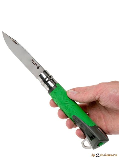 Нож Opinel №12 Explore цвет зеленый купить по цене 6 020 руб. в Москве
