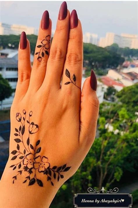 40 simple and easy henna designs for beginners – Artofit