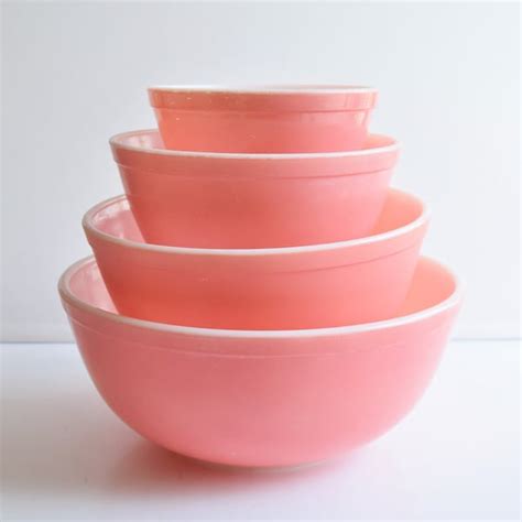 Pink Pyrex Bowls - Etsy