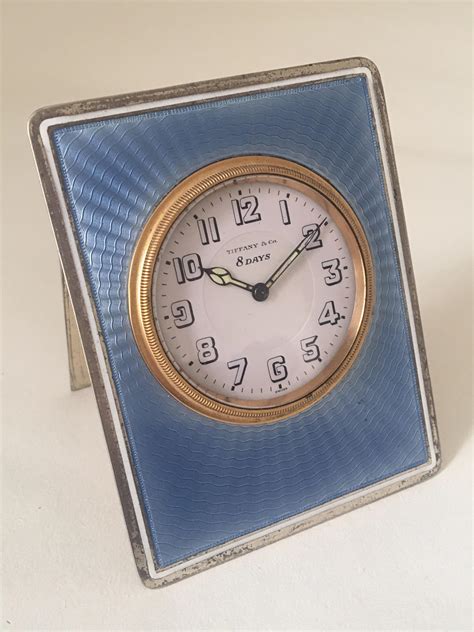 Antique Silver Tiffany and Co. Travel Clock For Sale at 1stDibs