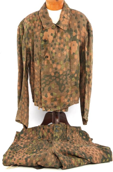 sold price wwii german waffen ss dot camo hbt wrap pants march