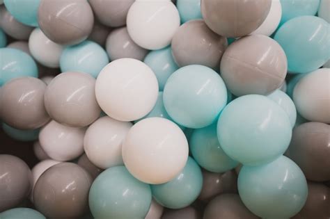 Premium Photo | A collection of colored plastic balls