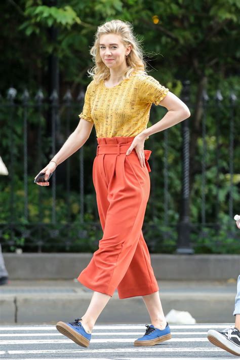 VANESSA KIRBY on the Set of Adam Leon Untitled Movie in New York 07/03