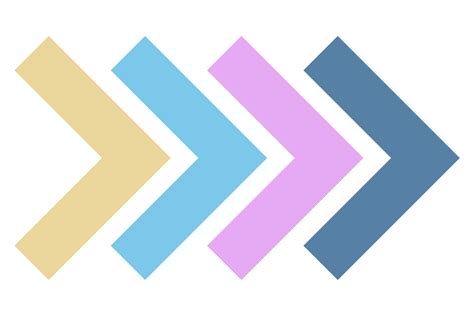 Colorful abstract arrow icon 13089787 PNG