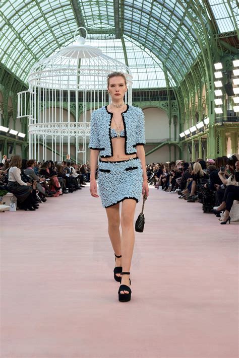 Chaqueta - Seda, azul claro y negro — Moda | CHANEL