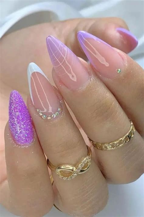 Unha Em Gel Formato - Unhas em gel, formato stilleto, unhas roxas | Unhas roxas, Unhas ...