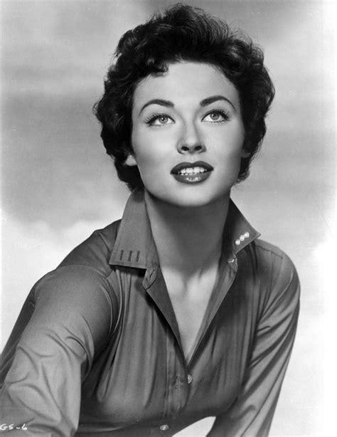 Gia Scala with Red Lips, Curly Hair Front View Angle Photo Print (24 x