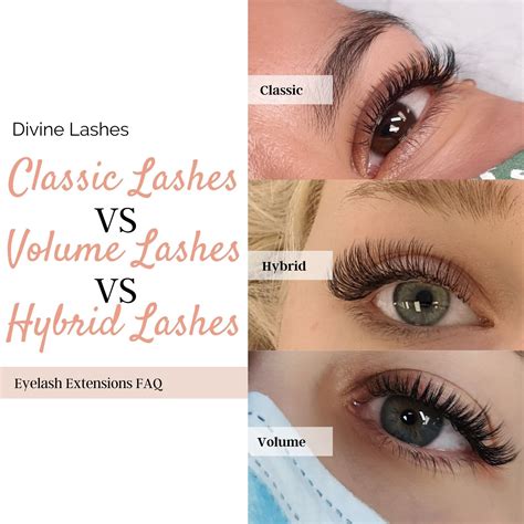 classic  volume  hybrid lashes compared ultimate guide