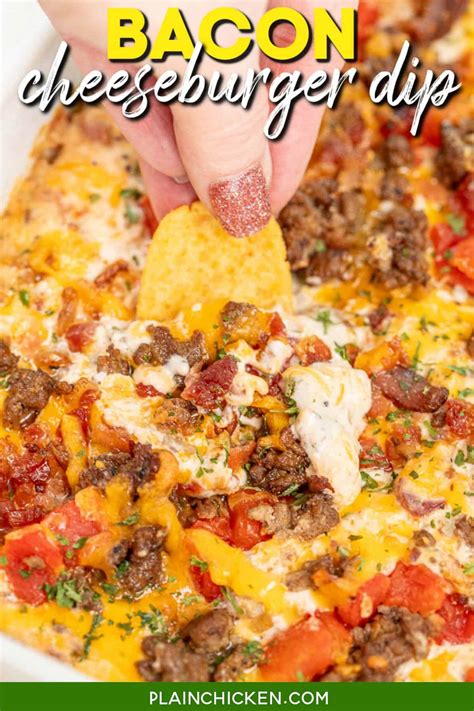 Bacon Cheeseburger Dip - Plain Chicken